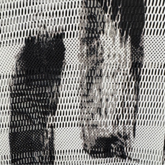 Dor Dor Couture Mesh Sheer Tunic Coverup Flowy Boho Artsy - Picture 10 of 10